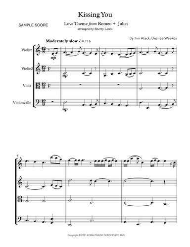 Kissing You (arr. Sherry Lewis)