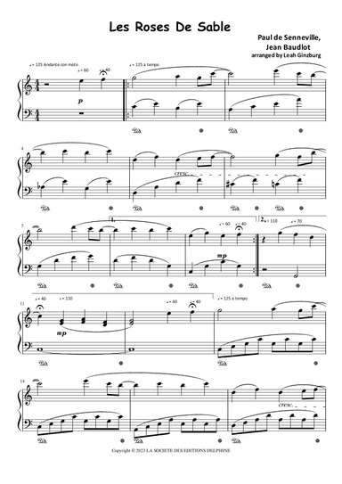 Les Roses De Sable (arr. Leah Ginzburg)