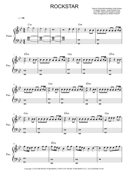 Rockstar (arr. Music-holley)