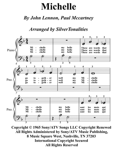 Michelle (arr. SilverTonalities)