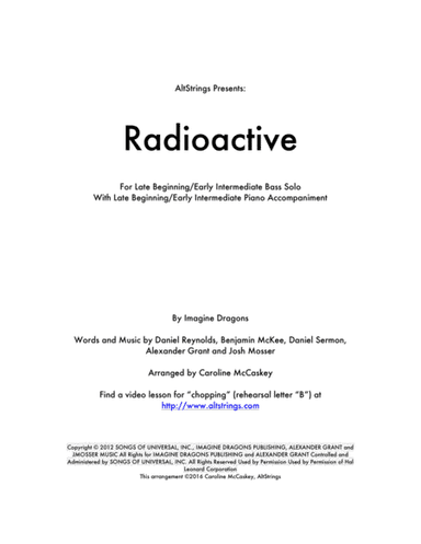 Radioactive (arr. Caroline McCaskey)