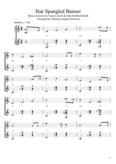 The Star Spangled-Banner (arr. Antonius Agung Setiawan)