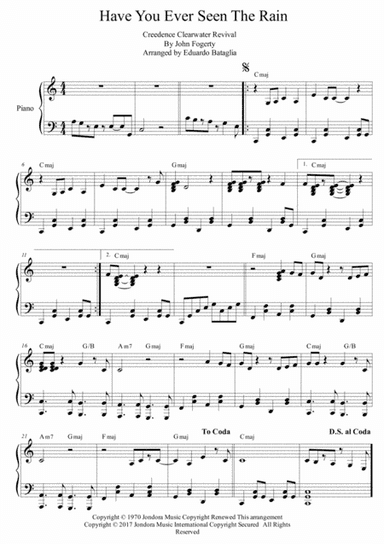 Have You Ever Seen The Rain? (arr. John Fogerty)