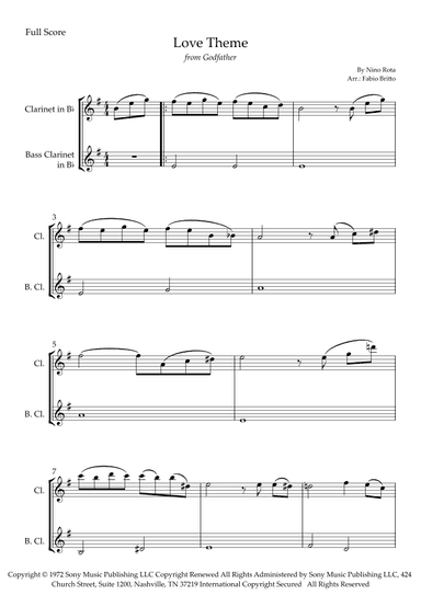 The Godfather (love Theme) (arr. Fabio Britto)