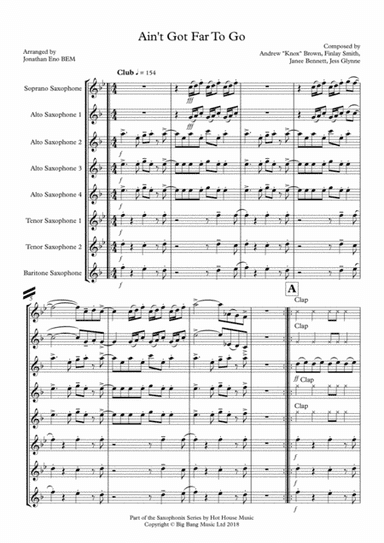Ain T Got Far To Go (arr. Jonathan Eno BEM)