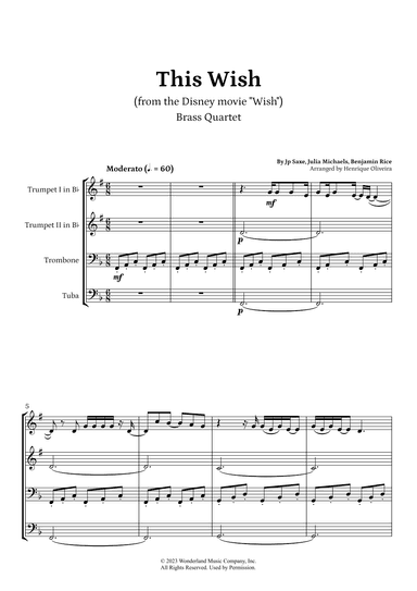 This Wish (arr. Henrique Oliveira)