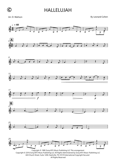 Hallelujah (arr. Douglas Wattson)