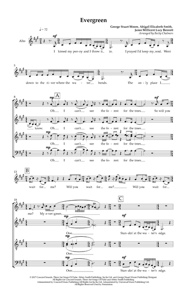 Evergreen (arr. Becky Chalmers)