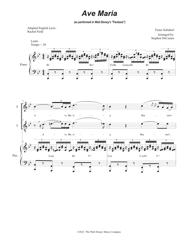 Ave Maria, Op. 52 No. 6 (arr. Stephen DeCesare)