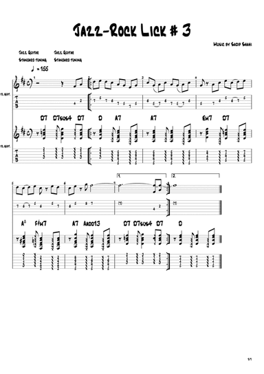 Jazz-Rock Lick # 3