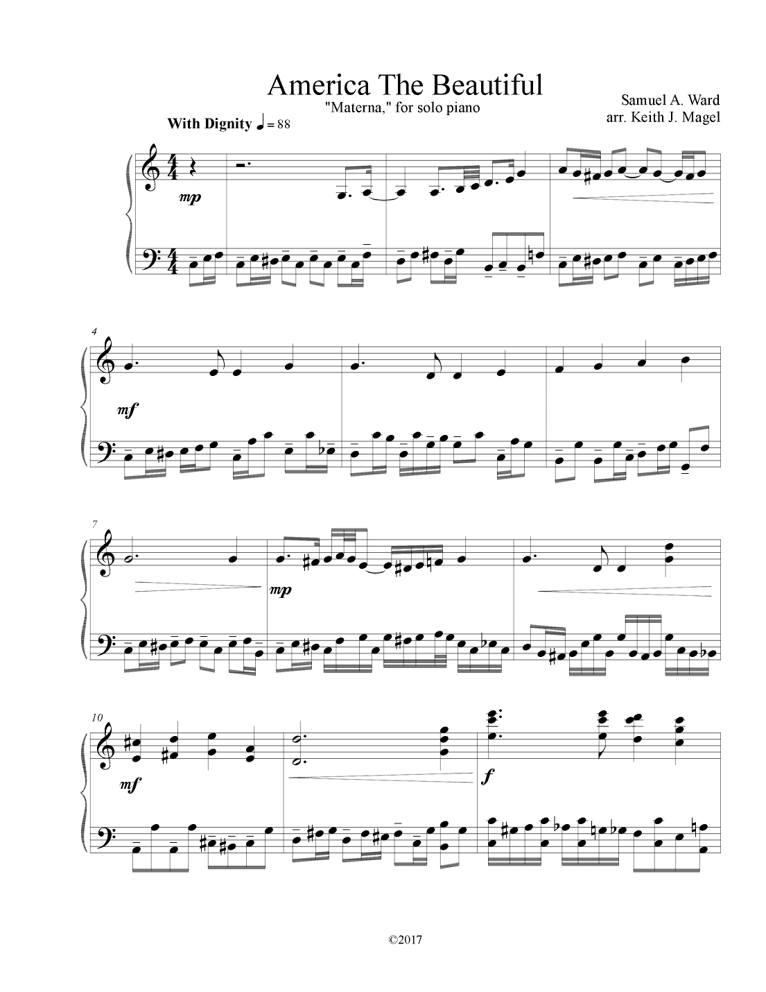 America The Beautiful (arr. Keith James)