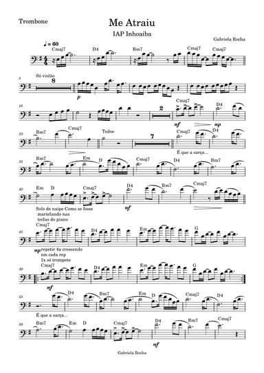 Me atraiu - Score Only (arr. Átila Leal)