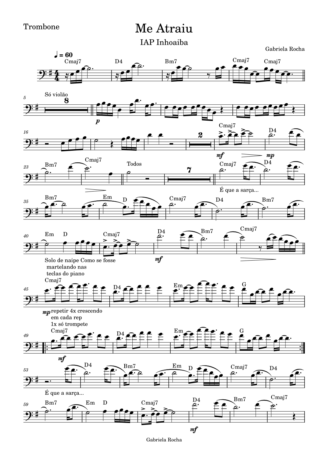 Me atraiu - Score Only (arr. Átila Leal)