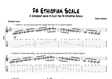F# Ethiopian Scale (4 Ways to Play)