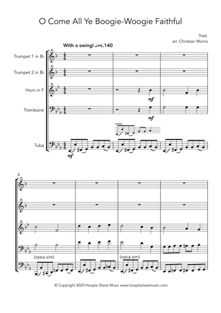 O Come All Ye Boogie-Woogie Faithful (arr. Christian Morris)