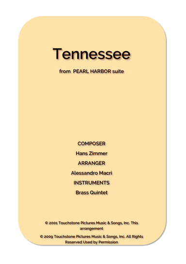 Tennessee (arr. Alessandro Macrì)