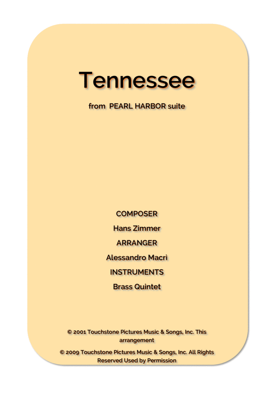 Tennessee (arr. Alessandro Macrì)