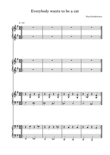 Ev'rybody Wants To Be A Cat (arr. Harvus Sylvain)