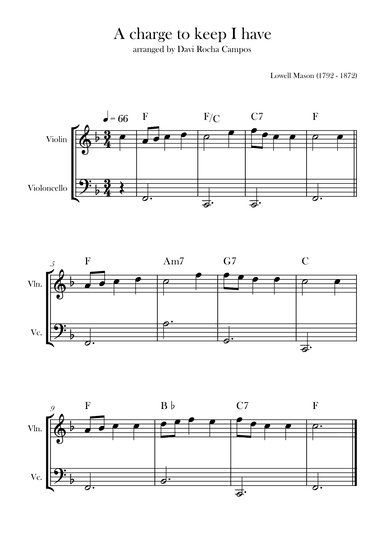A charge to keep I have (arr. Davi Rocha Campos)