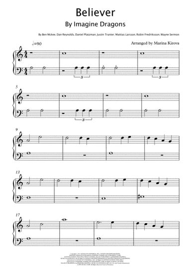 Believer (arr. Arranged by Marina Kirova)