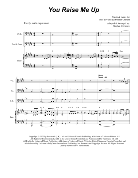 You Raise Me Up (arr. Stephen DeCesare)