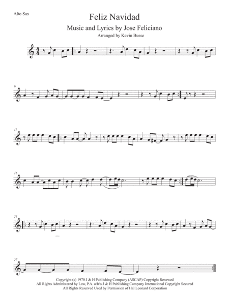 Feliz Navidad (arr. Kevin Busse)