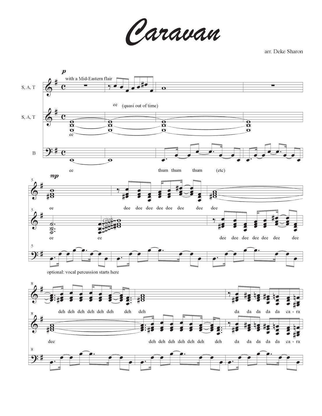 Caravan (arr. Deke Sharon)