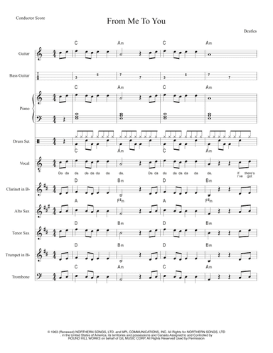 From Me To You (arr. Mark McCarron)