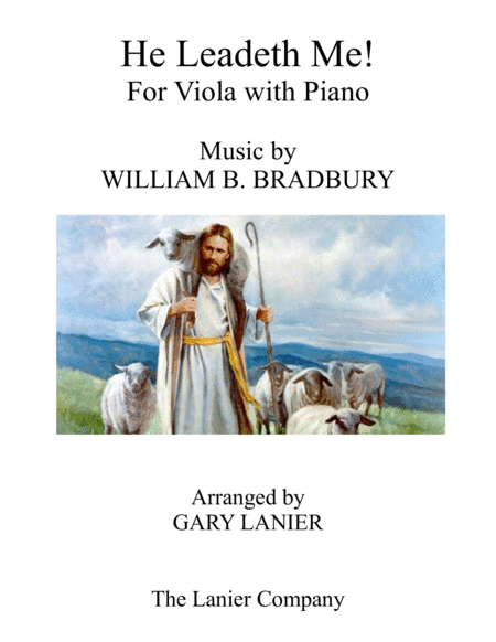 HE LEADETH ME (Duet – Viola & Piano with Score/Part) (arr. Gary Lanier)