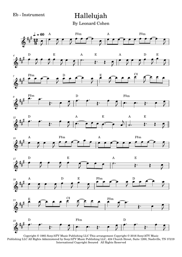 Hallelujah (arr. Fabio Eduardo de Oliveira)
