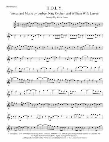 H.O.L.Y. (arr. Kevin Busse)