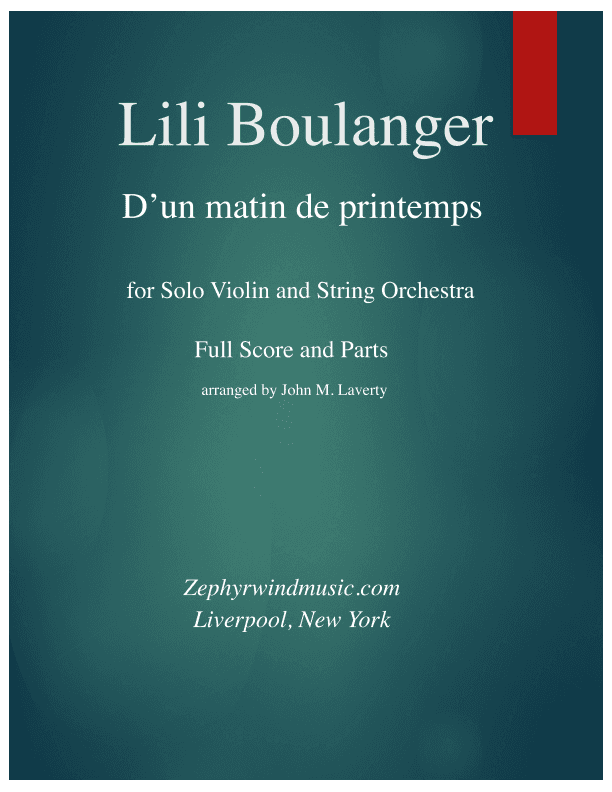 D'un matin de printemps (arr. John M. Laverty)