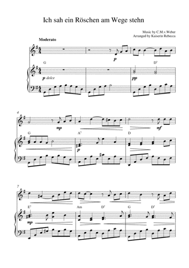 Ich sah ein Röschen am Wege stehn (arr. Kaiserin Rebecca)