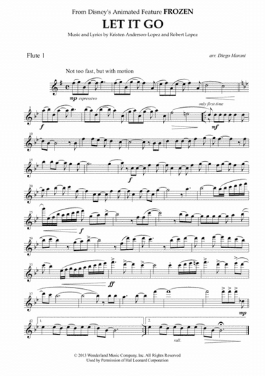 Let It Go (from Frozen) (arr. Diego Marani)
