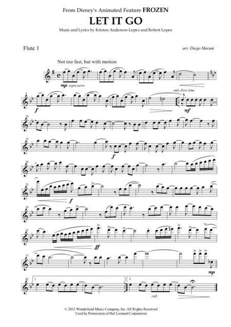 Let It Go (from Frozen) (arr. Diego Marani)