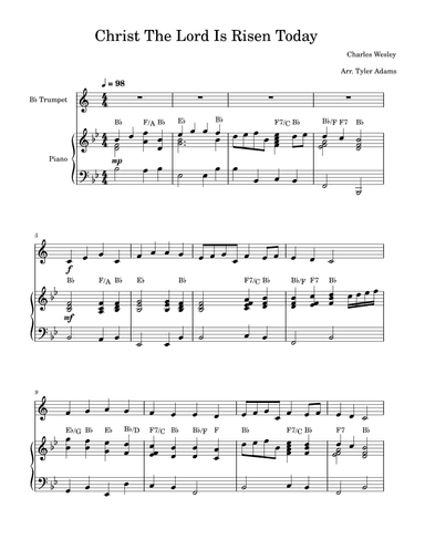 Christ The Lord Is Risen Today (arr. Tyler Adams)