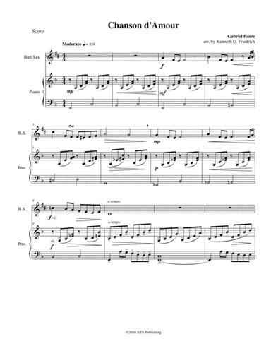 Chanson d'Amour (arr. Kenneth D. Friedrich)