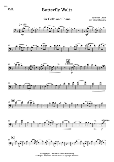 Butterfly Waltz (arr. César Madeira)