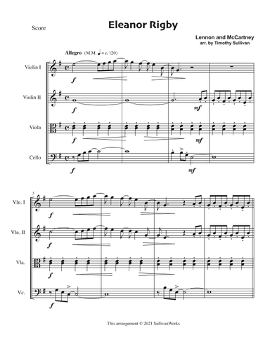 Eleanor Rigby (arr. Timothy Sullivan)