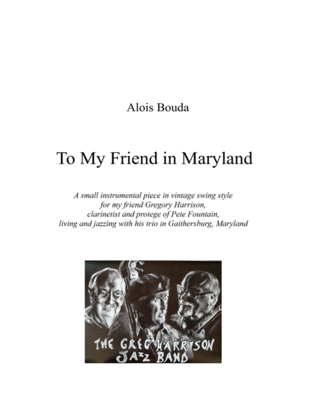 To My Friend in Maryland