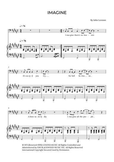 Imagine (arr. Alex Nunes Rodrigues)