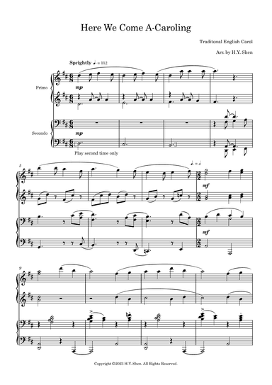 Here We Go A-Caroling (The Wassail Song) (arr. H.Y. Shen)