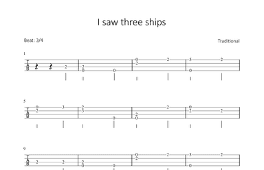 I saw three ships (arr. Bettina Schipp)