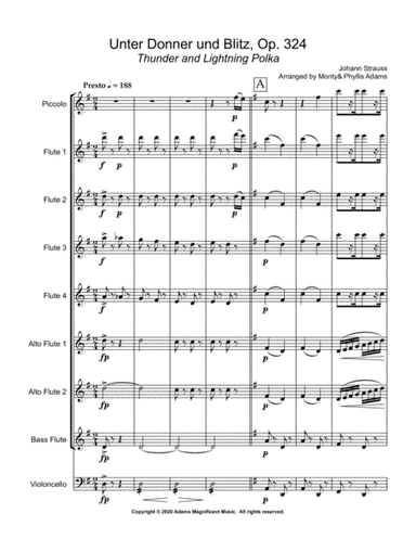 Unter Donner und Blitz, Op. 324 Thunder and Lightning Polka (arr. Monty and Phyllis Adams)