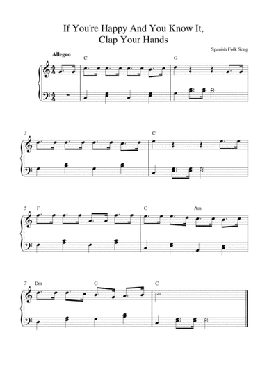If You're Happy And You Know It, Clap Your Hands (arr. Kaiserin Rebecca)