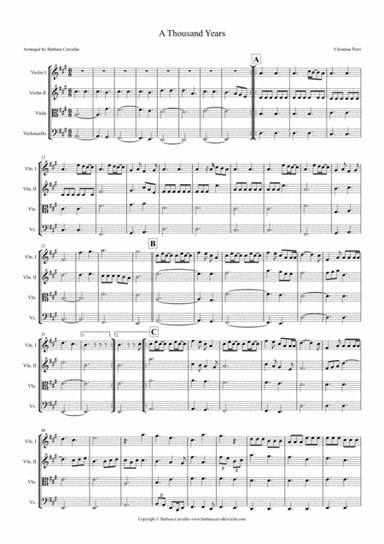 A Thousand Years (arr. Bárbara Carvalho)