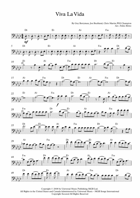 Viva La Vida (arr. Fabio Britto)
