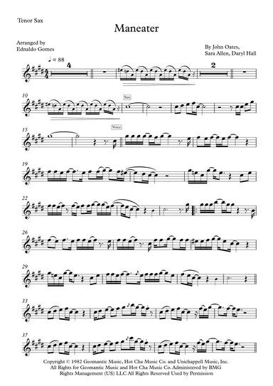 Maneater (arr. Ednaldo Gomes)