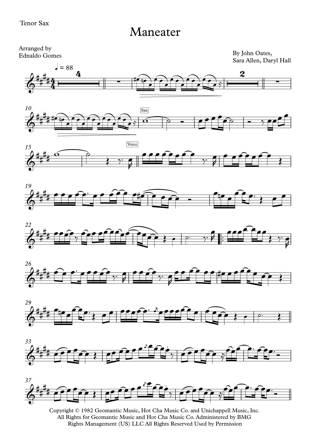 Maneater (arr. Ednaldo Gomes)