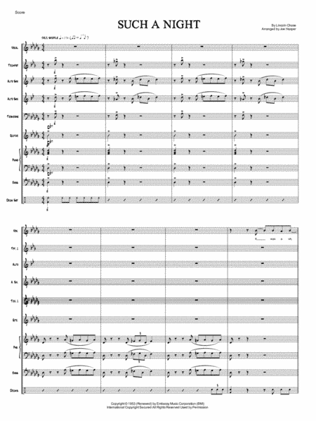 Such A Night (arr. Joseph Hasper)
